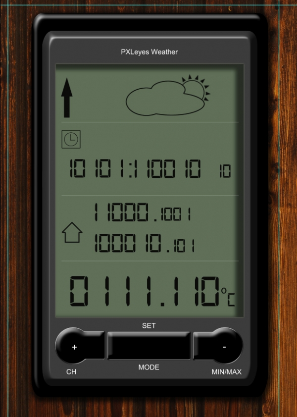 Creation of Weather in binary degrees: Step 9